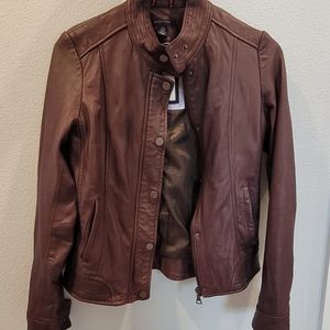 Women's Tommy Hilfiger biker jacket (genuine leather)